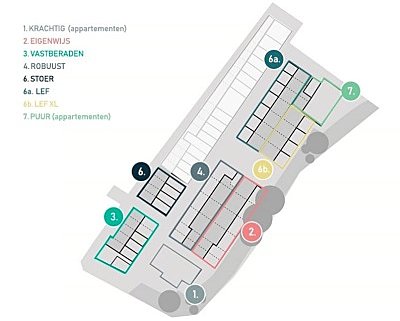 Defensie-eiland Woerden plattegrond