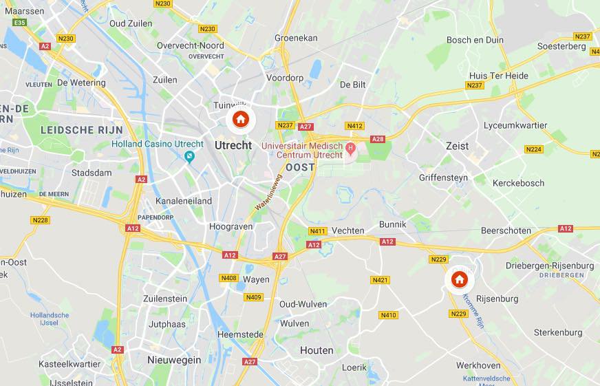 Google Maps Hanno Vestigingen